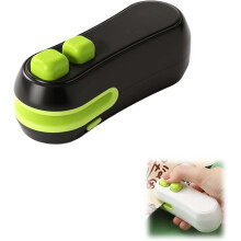 Mini scelleuse et coupe-sacs 2 en 1, scelleuse de sacs rechargeable portable pour la conservation des aliments et des collations, compatible avec les