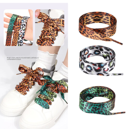 Unique Gradients Pattern Shoe Laces Soft Polyester Silk Satins Shoe Strings Easy Install For Sneakers And Boot 1