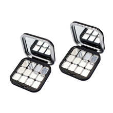 Praktische matzwarte magnetische make-updozen, draagbaar voor-5