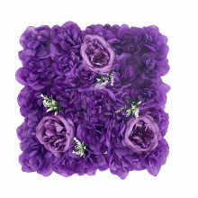 Fleurs artificielles d'hortensia Kehuo, mur de fleurs enroulable 1,15 pi x 1,15 pi, rose (N)