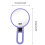 Miroir pliant de poche double face 1X/5X vert 3