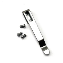 Clip trasero de acero inoxidable para cortador de bolsillo, clip de cintura, mango de cortador plegable, accesorios para bricolaje, piezas con 3