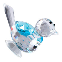 Small Crystal Bird Figurine Ornament For Home Styling-lake blue
