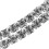 Colar elegante de duas camadas com strass, joia versátil para mulheres, ideal para festas e casamentos, 42 cm (16,5 polegadas). 2
