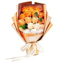 18-rose artificial bouquet for Valentine’s, anniversary, birthday—gift for women, mom, grandma, wife, girlfriend—compatible with home decor