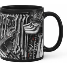 Mug Boîte à Outils de Mécanicien, 2026 Tasse à café en céramique 325 ml (11 oz) - Cadeau amusant pour mari ou papa - Réplique réaliste d'une