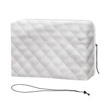 White adjustable window air conditioner cover