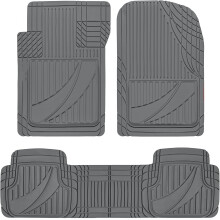 Tapis de sol en caoutchouc gris haute résistance – Tapis de sol robustes et découpables pour toutes les saisons, adaptés aux voitures, camions