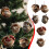 Enfeite de árvore de Natal de 8 cm (3,1 polegadas) - Pingente decorativo em acrílico para artesanato de festas temáticas e decoração de Natal (5 6
