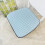 Blauw antislip stoelkussen 17x16 inch 4