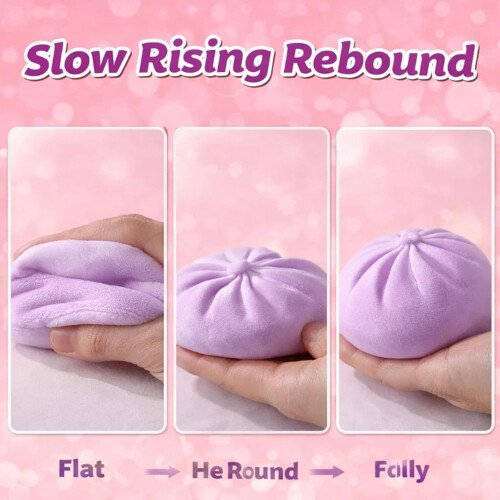 Παιχνίδι ζυμαρικών Squishy, Mega Rainbow Dumplings, Χαριτωμένο παιχνίδι Fidget για την ανακούφιση 2