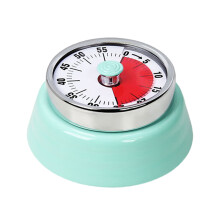 High Precise No Battery Mechanical Timer Stainless Steel-Green