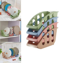 Égouttoir à vaisselle en plastique avec fente pour cartes – Système de rangement et de séchage des ustensiles de cuisine multi-niveaux,