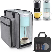Sac de voyage gris pour machine à café Keurig K-Slim/K-Iced Plus portable