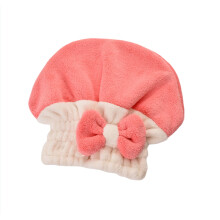 Vattenmelonröd korallfleece Turbie Twist hårhandduk med
