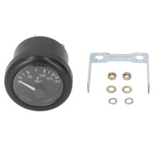 Probador de voltaje para automóviles Voltímetro 52 mm Medidor de voltaje universal Lecturas de voltaje precisas Construcción de aleación de