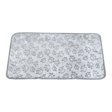 Manta para mascotas con estampado de huellas de patas para perros y gatos, suave, lavable y cálida.