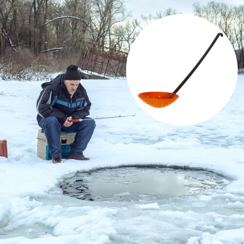 Ice Fishing Scooper with Long Handle for Slush Removal 1