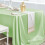 Polyester Satin Tablecloth 60x84 in Black 4
