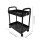 Multipurpose Rolling Storage Cart with Wheels and Large Capacity Black 2