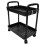 Multipurpose Rolling Storage Cart with Wheels and Large Capacity Black 4