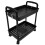 Multipurpose Rolling Storage Cart with Wheels and Large Capacity Black 8
