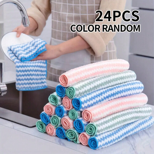 Water Ripple Cleaning Cloth2525Lock Edge10 20or30pcs 1