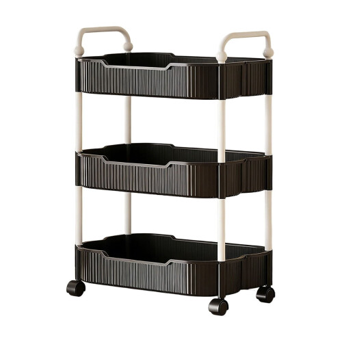 3-Tier Rolling Kitchen Cart with Lockable Wheels 1