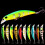 2 Stück robuste Angelköder, 4 g, 6,5 cm, Mikro-Kleinköder, schwimmend, für Meeresangeln, mit Haken 2