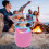 Mini altavoz Bluetooth inalámbrico rosa portátil1 2