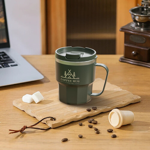 304 Stainless Steel Vacuum Mug 400ml Double-Layer with 1