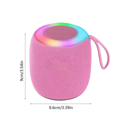 Mini altavoz Bluetooth inalámbrico rosa portátil1 2