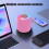 Mini altavoz Bluetooth inalámbrico rosa portátil1 6