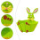 Bunny Canvas Bag Reusable Easter Candy Bucket 1 Pc 6
