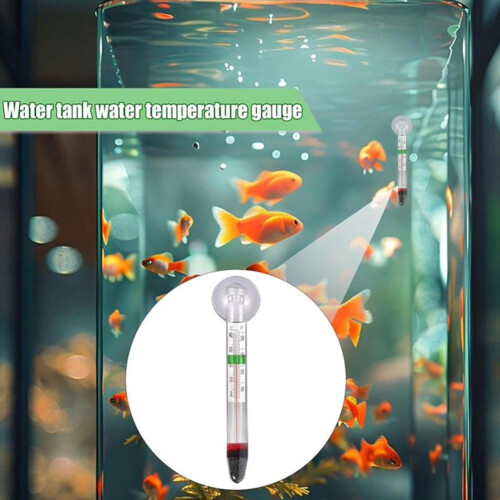 Glas-Aquarienthermometer mit Saugnapf, 10,5 cm 1