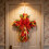 Artificial Orange Tulip Cross Wreath 17.7 in 1