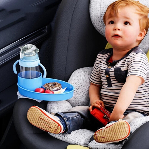 Snacktablett für Kindersitz im Auto, blau 2