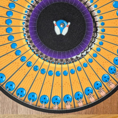 Ψυχεδελικό μανιτάρι Zoetrope Slipmat, Trippy Optical Illusion Βινυλίου Πικάπ, Πολύχρωμο Κινούμενο 1