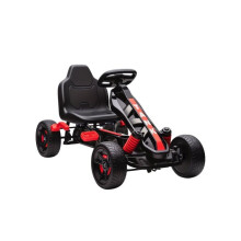 Pedal Go Kart for Kids Aged 3-6 Years, with Freewheel System, Brake, EVA Anti-Slip Wheels, Red