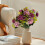 Bouquet de chrysanthèmes artificiels violets (1 pièce) 4