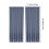 Dark Blue Polyester Semi-Sheer Curtains 83x52 in 2