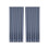 Dark Blue Polyester Semi-Sheer Curtains 83x52 in 3