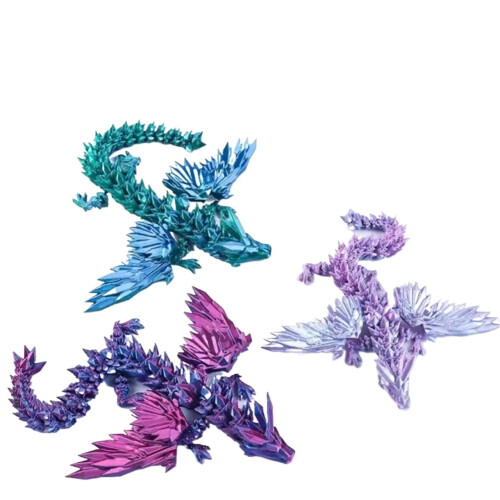 Ovo de dragão voador impresso em 3D com asas em degradê (1 peça) 2