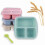 Boîte à goûter Bento à 3 compartiments réutilisable 3