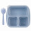Boîte à goûter Bento à 3 compartiments réutilisable 2