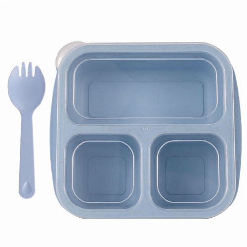 Boîte à goûter Bento à 3 compartiments réutilisable 1