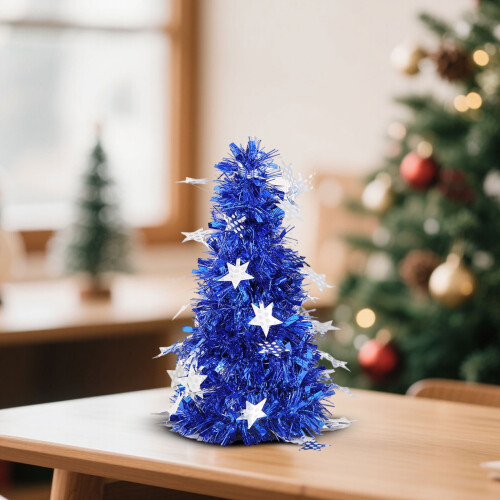 Tinsel Christmas Tree – Silver, Desktop Size 2