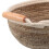 Woven Storage Basket Wicker Handle Basket Brown Straw 1Set 7