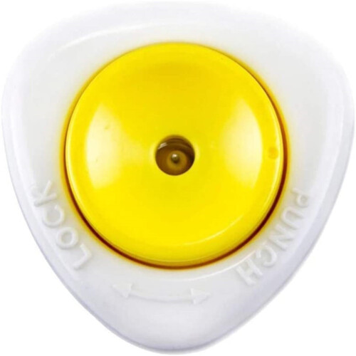 Egg Piercer for Raw & Hard-Boiled Eggs, Retractable, Compatible with Sharp Pin, Multicolor 1