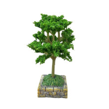 Mini sapin artificiel décoratif – Modèle d'arbre vert léger pour loisirs créatifs, maquettes de paysages et de bâtiments (1 pièce)